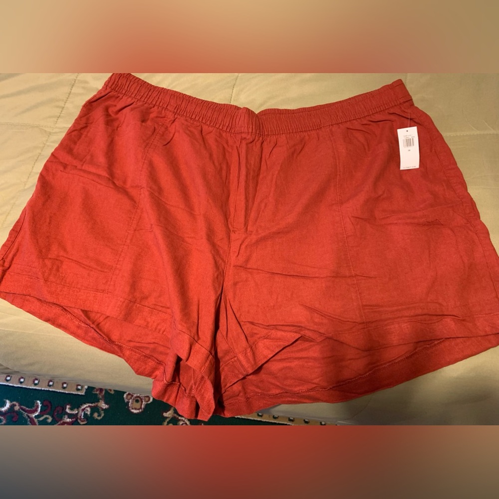 High-Waisted Linen-Blend Shorts for Women -- 3.5-inch inseam